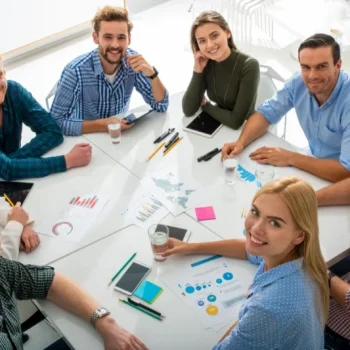 SEO strategy meeting